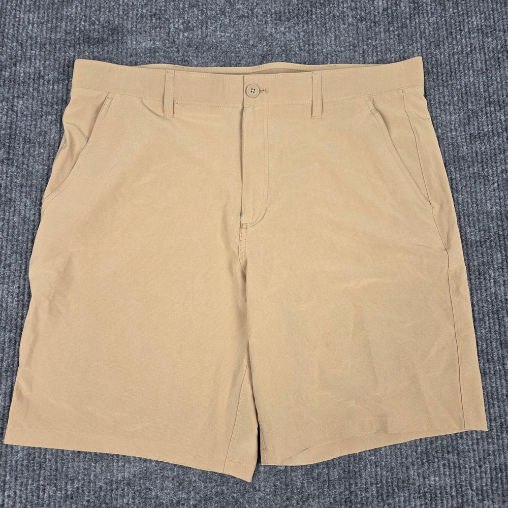 Rorie Whelan‎ Golf Mens Tan Khaki Performance Stretch Shorts Size 38 RN 75343